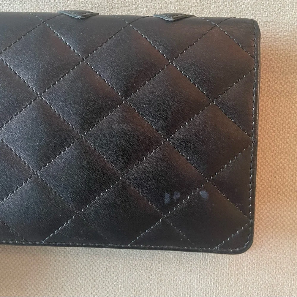 💗Chanel💗Cambon Long Bifold Quilted Lambskin Wallet - Picture 9 of 12